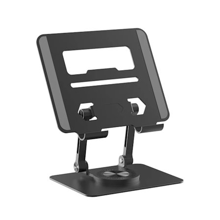 Alumiininen tablettiteline iPad-jalustalle iPad Pro -kiinnike Kokoontaitettava kannettavan tietokoneen tuki Xiaomi Samsung 360° säädettävä pyöritys~