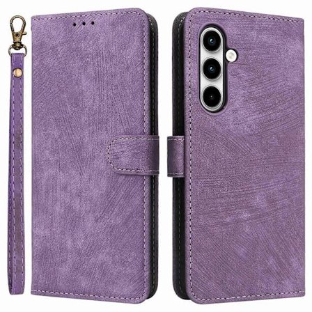 Læder Wallet Case med RFID-blokering til Samsung Galaxy A35 5G - Lilla (Lilla)