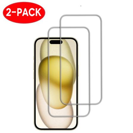 2-Pack - iPhone 15 Pro Max Skärmskydd i Härdat Glas