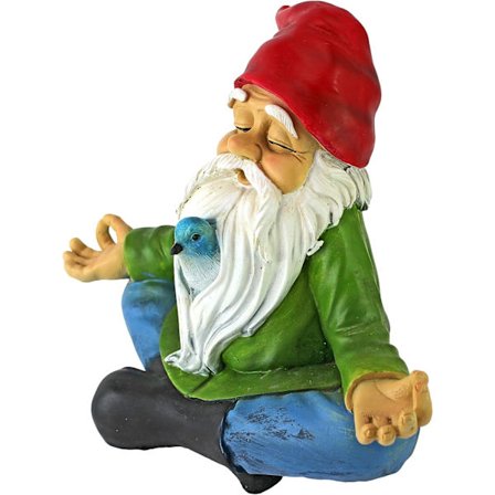 Design de Jardin Zen Statue, 20,25 cm, polyresin, full color pale