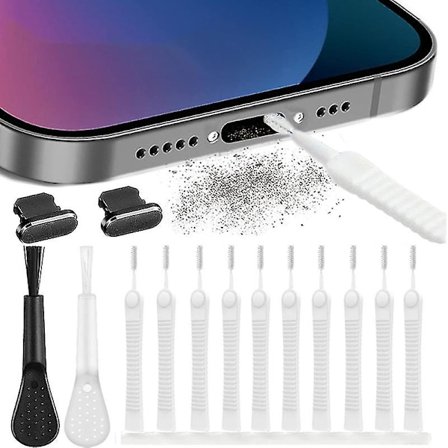 Mobiltelefon Opladning Port Cleaner Tool Cleaner Børste Støvstik Til Iphone Port Cleaner Kit