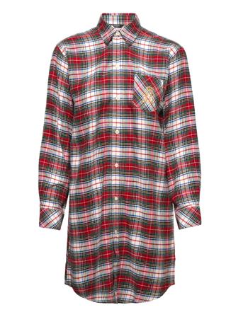 Lrl L/S His Shirt Sleepshirt Top Multi/mönstrad Lauren Ralph Lauren Homewear