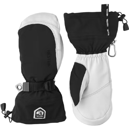 Hestra Army Leather Extreme Mitt Black/Offwhite