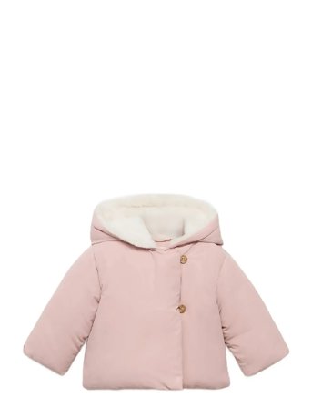 Mango | Anorak With Shearling-Effect Hood | 18-24M