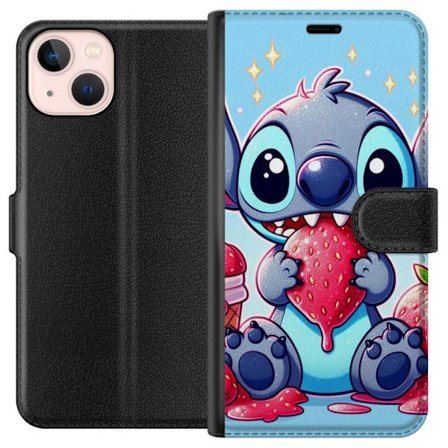 Kompatibel Tegnebogsetui til Apple iPhone 13 mini Strawberry Stitch
