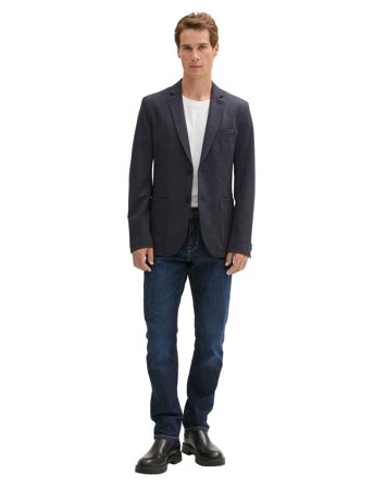 Tom Tailor Pique Blazer - Navy - 44