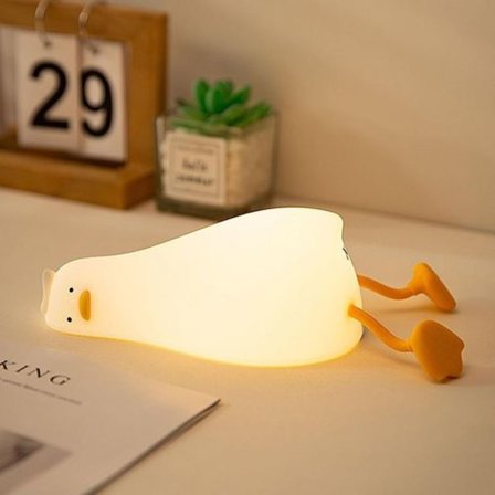 Todella litteä ankka, litteät yövalot, söpö DIY-lahja: LED-lamput