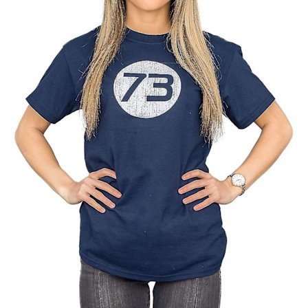 The Big Bang Theory Sheldon 73 Navy T-shirt för män