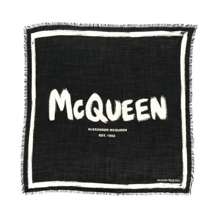 Alexander Mcqueen - Sjalar - Svart - Dam - Storlek: One Size, Dam, Storlek: ONE SIZE