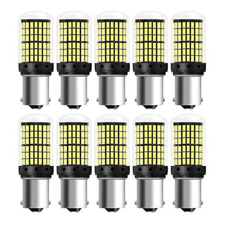 10 kpl 3014 144smd Canbus 1157 Bay15d P21w 1156 Ba15s Bau15s Py21w T20 7440 7443 W21w Led-polttimot Auto