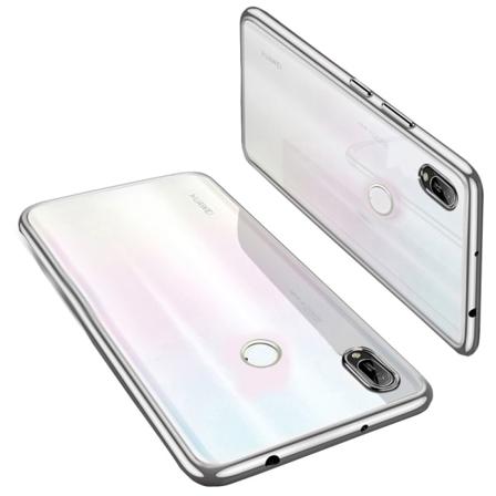 Profesjonelt silikonbeskyttelsesdeksel - Huawei Y6 2019 Silver Silver