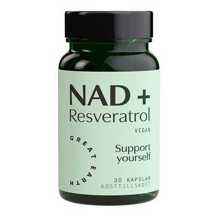 Great Earth NAD+ Resveratrol 30 kapsler