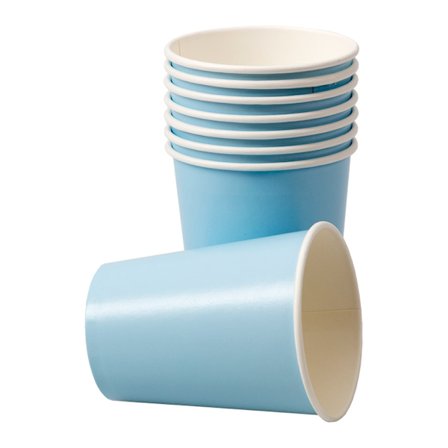 Pappkrus Lyseblå 8-pakning
