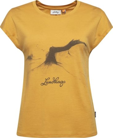 Lundhags Women's Illusion Merino Light Top Women short-sleeved sweaters Yellow S