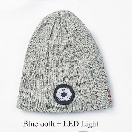 Trådløs Bluetooth Musikhue Beanie Hat Hovedtelefoner Stereo Smart Headset med Mikrofon LED-Lys Strikkede Huer Bedste Julegave_jar