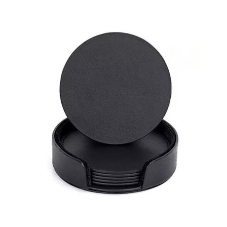 6-pakning - Lærundertallerkener - Glassunderlag