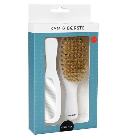 Mininor Kam- og Børstesæt 1 år+, Hår, Bad & Pusletid, Børster Og Kamme Til Baby