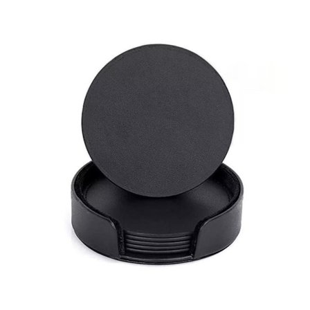 6-pak - Læder coasters - Coasters til glas