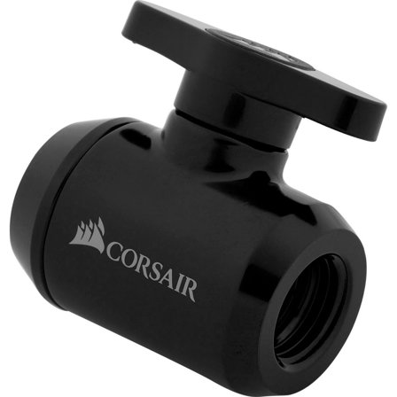 Corsair Hydro X Series XF Ball Valve - manuell kuleventil for væskekjølesystem