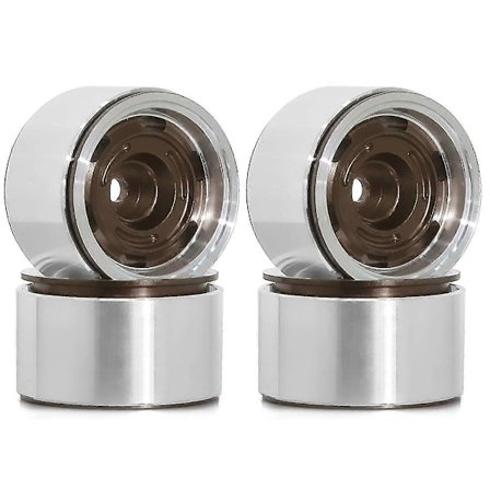 4 stk. Metall 1.0In Beadlock Felg Hjulnav for 1/18 1/24 RC Crawler Bil Axial SCX24 AX24 TRX4M TRX4-M Oppgraderingsdeler, B