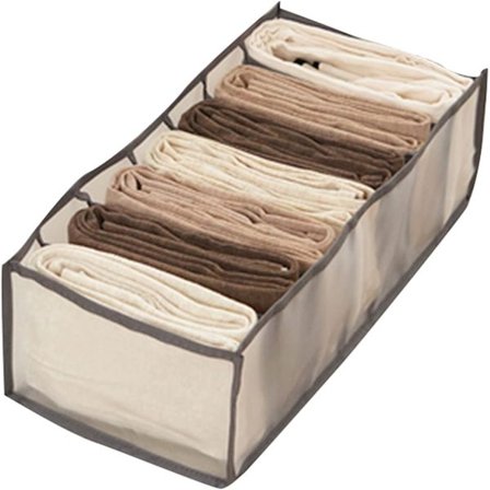 Jeans skuffe arrangør, vaskbar foldbar tøj skuffe skillevæg