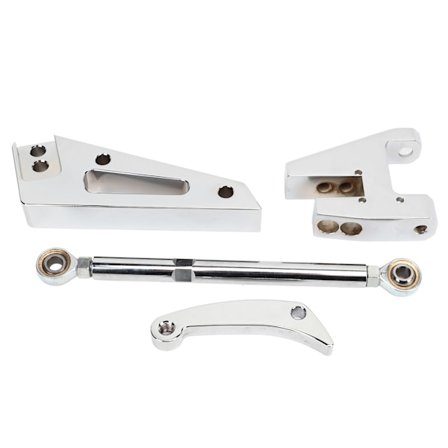 Krompläterat servostyrningspumpsfäste för Chevy SBC Small Block Kort Vattenpump SWP-modell