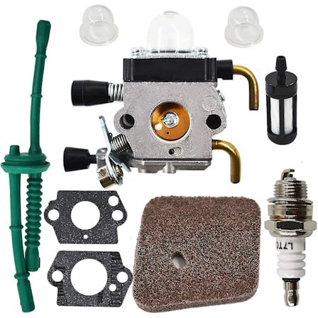 Forgasserutskifting for Stihl Fs38 Fs45 Fs46 Fs55 Km55 Fs85 Trimmer med luftfilterpakning
