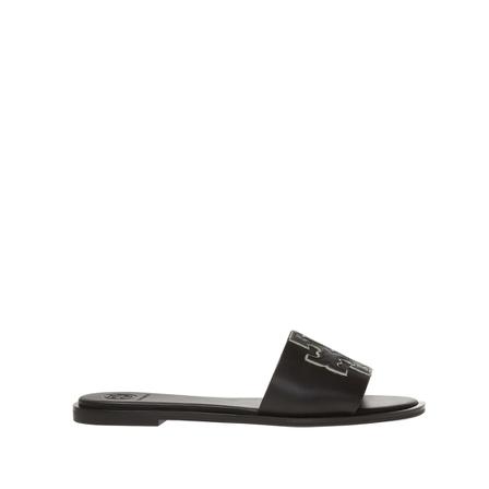 Tory Burch Ines slides , Zwart , Dames , Maat: 36 EU Slippers