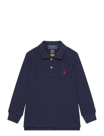 Ralph Lauren Kids | Cotton Mesh Long-Sleeve Polo Shirt | 102-108