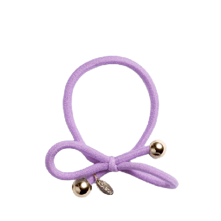 IA BON Hair Tie with Gold Bead - Lilac Accessoarer & tillbehör Dam Lila ONESIZE