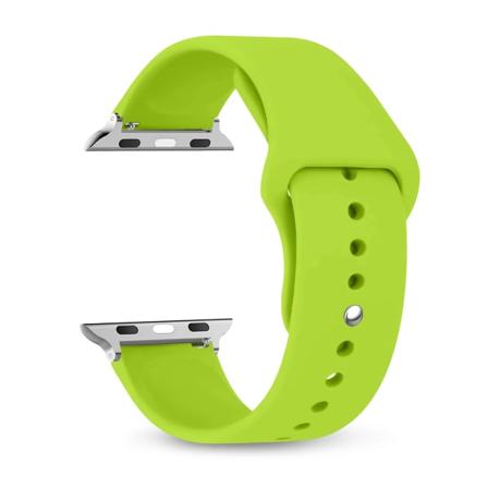 rem För Apple Watch -band 40mm 44mm 49mm 45mm 41mm 38mm 42mm Silikonbältesarmband iWatch series se 9 8 7 6 5 3 ultra 2 band Grass green 38 40 41 mm