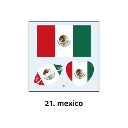 Maailmanmestaruuskilpailujen vedenpitävät ja ympäristöystävälliset maailmanlippukasvotatuointitarrat, urheilupelit, cheerleading-tatuointitarrat