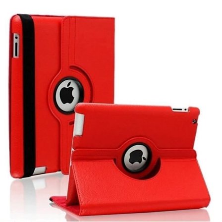 Coque - Phonillico - iPad Air 1/2 - Röd - Styv 360 Multu-positioner - Elastisk