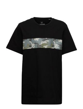 Jconic Camo Block Tee Ss Crew Neck Lnjnr T-shirt Sort Jack & J S