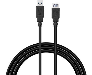 Andersson USB-A-USB-A - 3.0 Extension 2M Black - Förlängningskabel USB-A hane till USB-A hona, 2 m