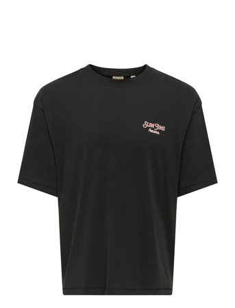 Onsmalik Jims Ovs Ss Tee Black ONLY & SONS