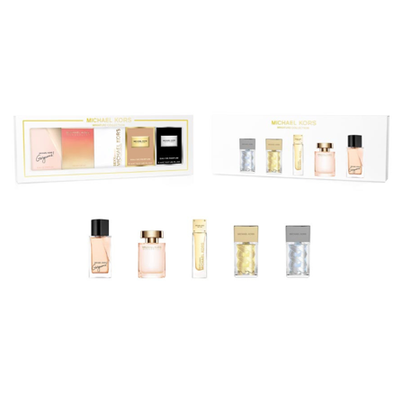 Michael Kors Coffret Coffret cont.: Gorgeous Eau de Parfum 5 ml + Wonderlust Eau de Parfum 5 ml + Sexy Amber Eau de Parfum 5 ml + Pour Femme Eau de 