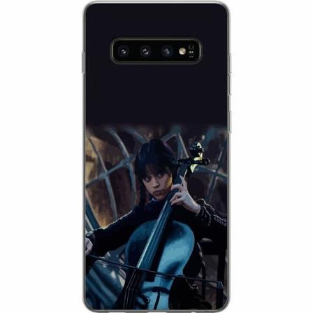 Samsung Galaxy S10 Genomskinligt Skal Wednesday Addams