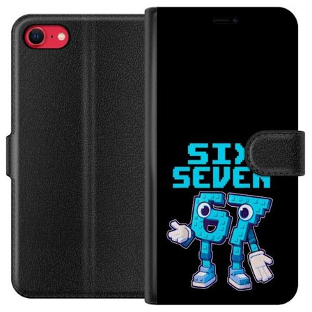 Kompatibelt Plånboksfodral till Apple iPhone 8 Pixel Number Duo