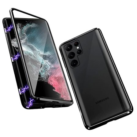 Samsung Galaxy S22 Ultra - Smart dobbeltsidet magnetisk cover