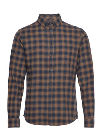 Anton Bd Ls Checked Shirt Paita Rento Casual Monivärinen/Kuvioitu Casual Friday