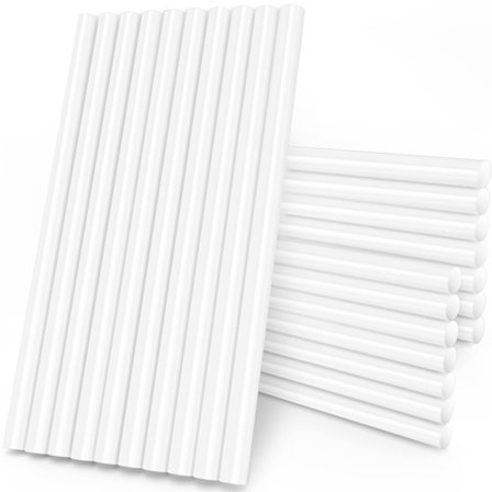 Kirkkaat kuumaliimasauvat, 20 kpl, kaikki lämpötilat, yhteensopiva muovin, puun, vaahdon, kankaan, metallin, lasin, keraamisen kanssa, taiteeseen