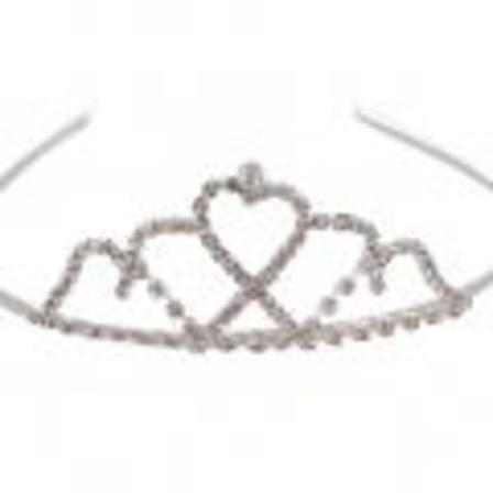 Krone med rhinestones for brud, prinsesse, hodeplagg, hårtilbehør, bryllupssmykker Type 8
