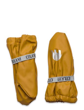 Padded Pu-Mittens Accessories Gloves & Mittens Gloves Gul CeLaVi