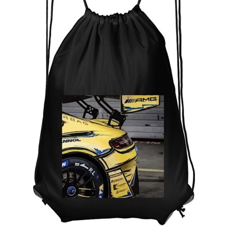 Jumppakassi Lapsille | Mukava ja Kätevä Mercedes AMG juliste urheiluauto kilpa-auto keltainen muotoilu ylellisyys saksalainen brändi moottoriurheil