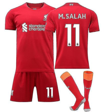 22/23 Liverpool Hjem Salah Mane Barn Gutter Voksen Fotball Fotballdrakt Treningsdresser