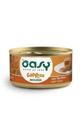 Oasy Wet Cat Mousse Con Tacchino Per Gatti Adulti Lattina 85g