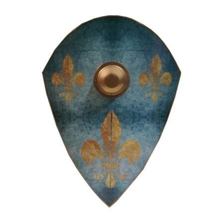 Trä fleur de lis Battle Armor Medieval Shield SWE148