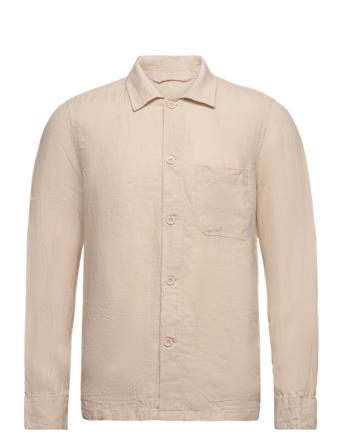 Solace Overshirts Linen Shirts Beige SIR Of Sweden*Betinget Tilbud