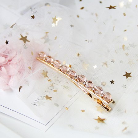 Hårnål i kristall strass bobby pin guld